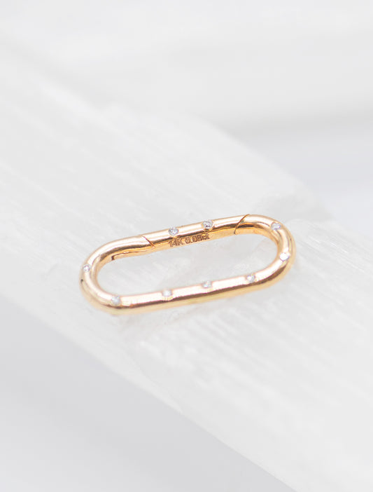 Diamond Carabiner Connector Pendant