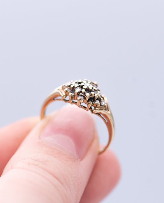 Diamond Cluster Ring