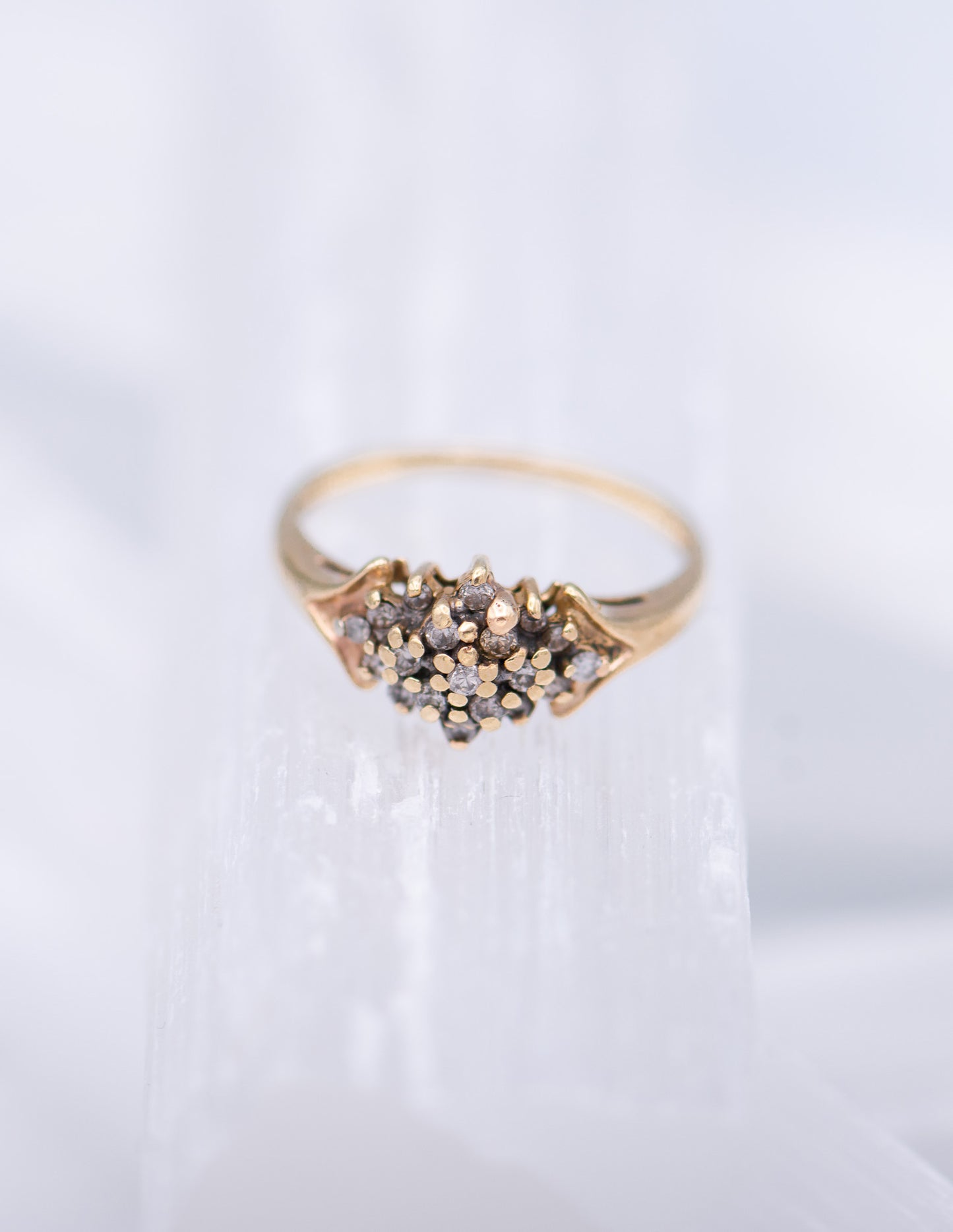 Diamond Cluster Ring