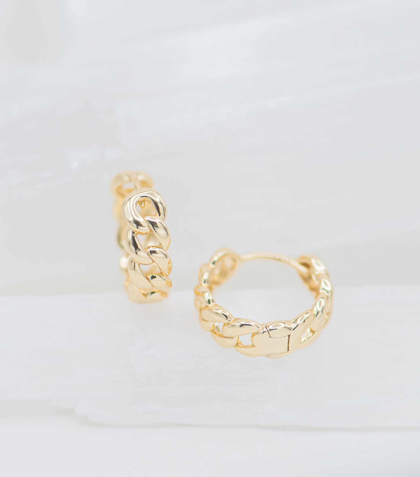 Harriet Cuban Chain Earrings