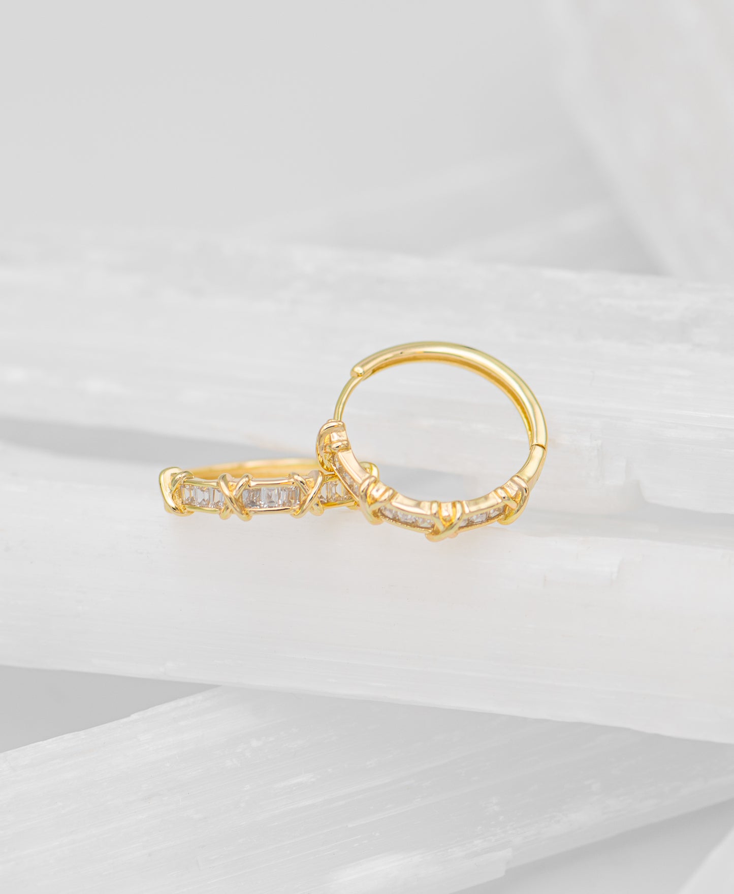 Leslie Cross Hatch Earrings