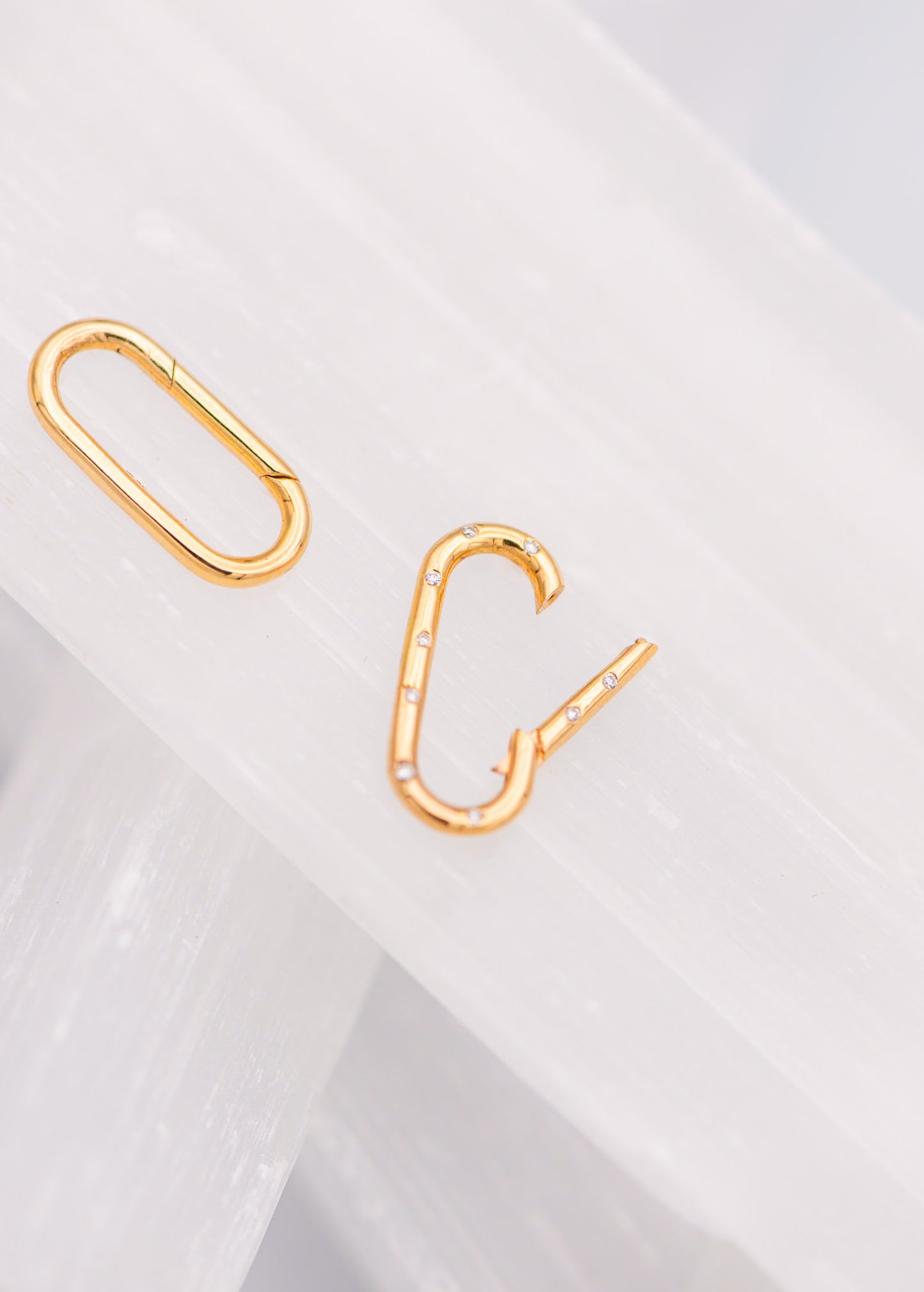 Diamond Carabiner Connector Pendant