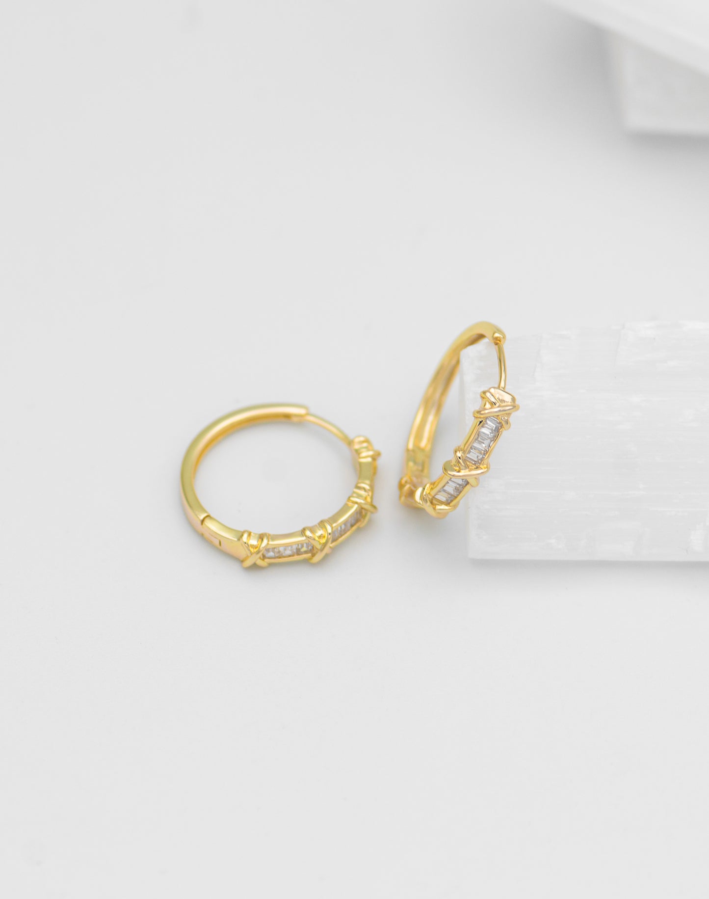Leslie Cross Hatch Earrings