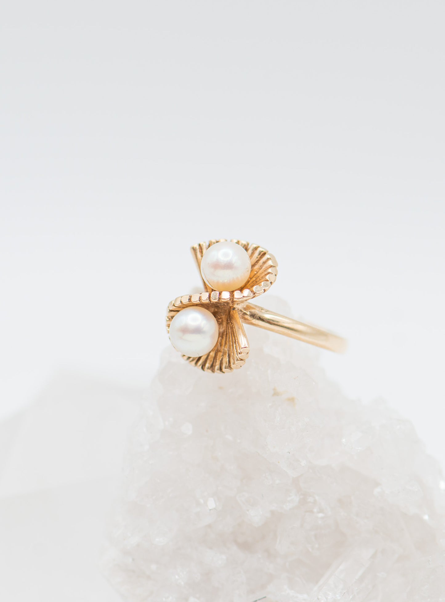 Twisted Pearl Ring