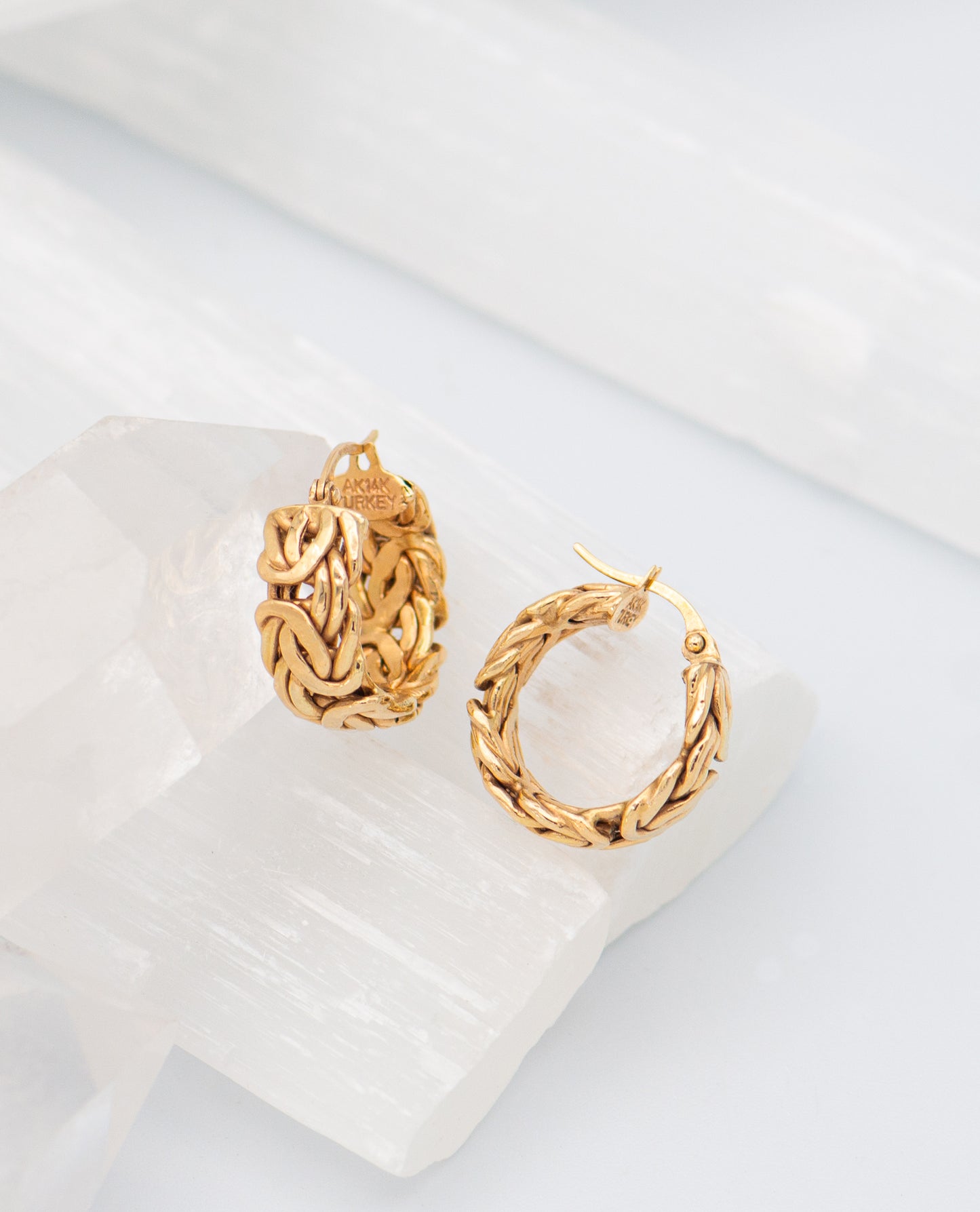 Brandy Braided Hoops