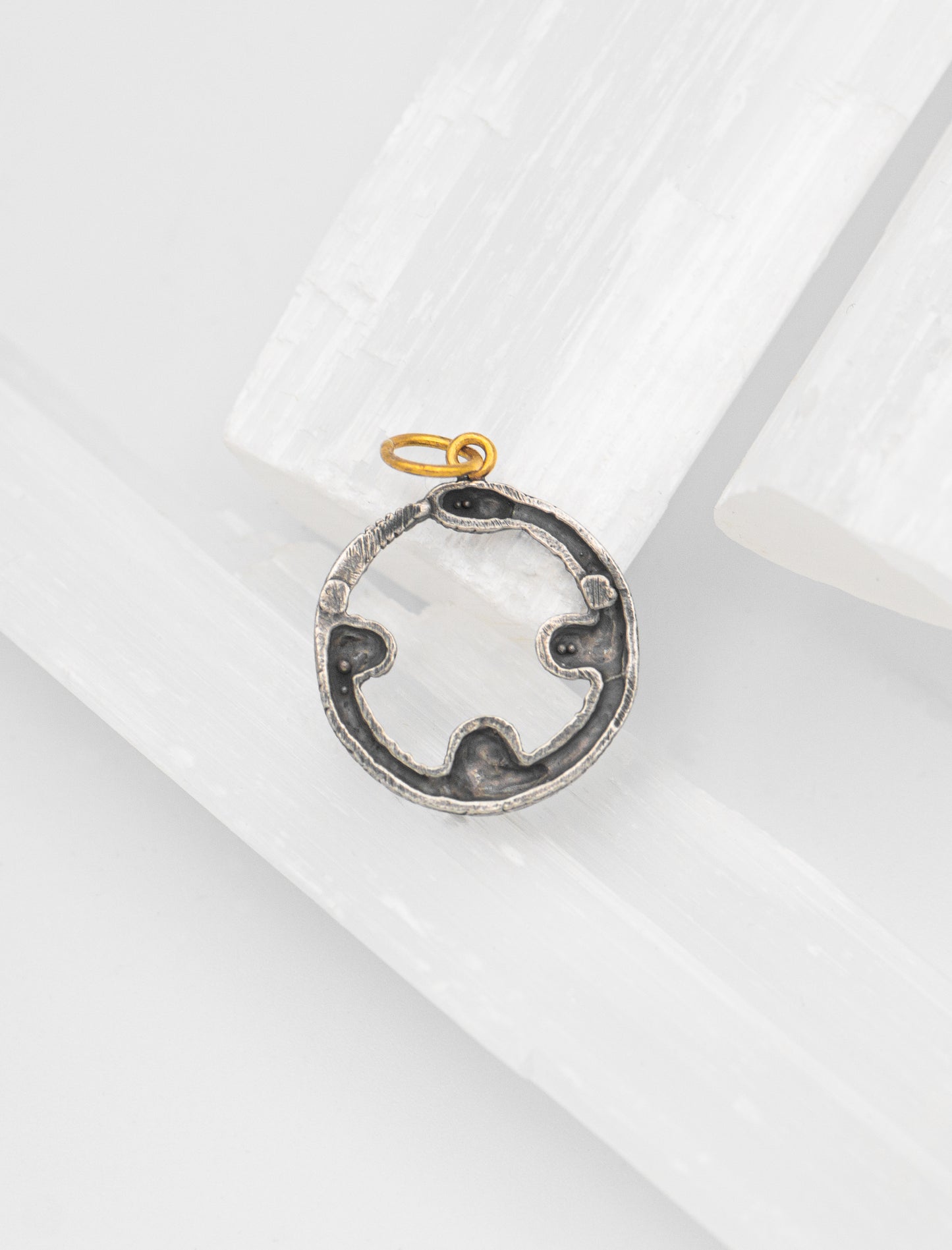 Ouroboros Snake Gem Pendant