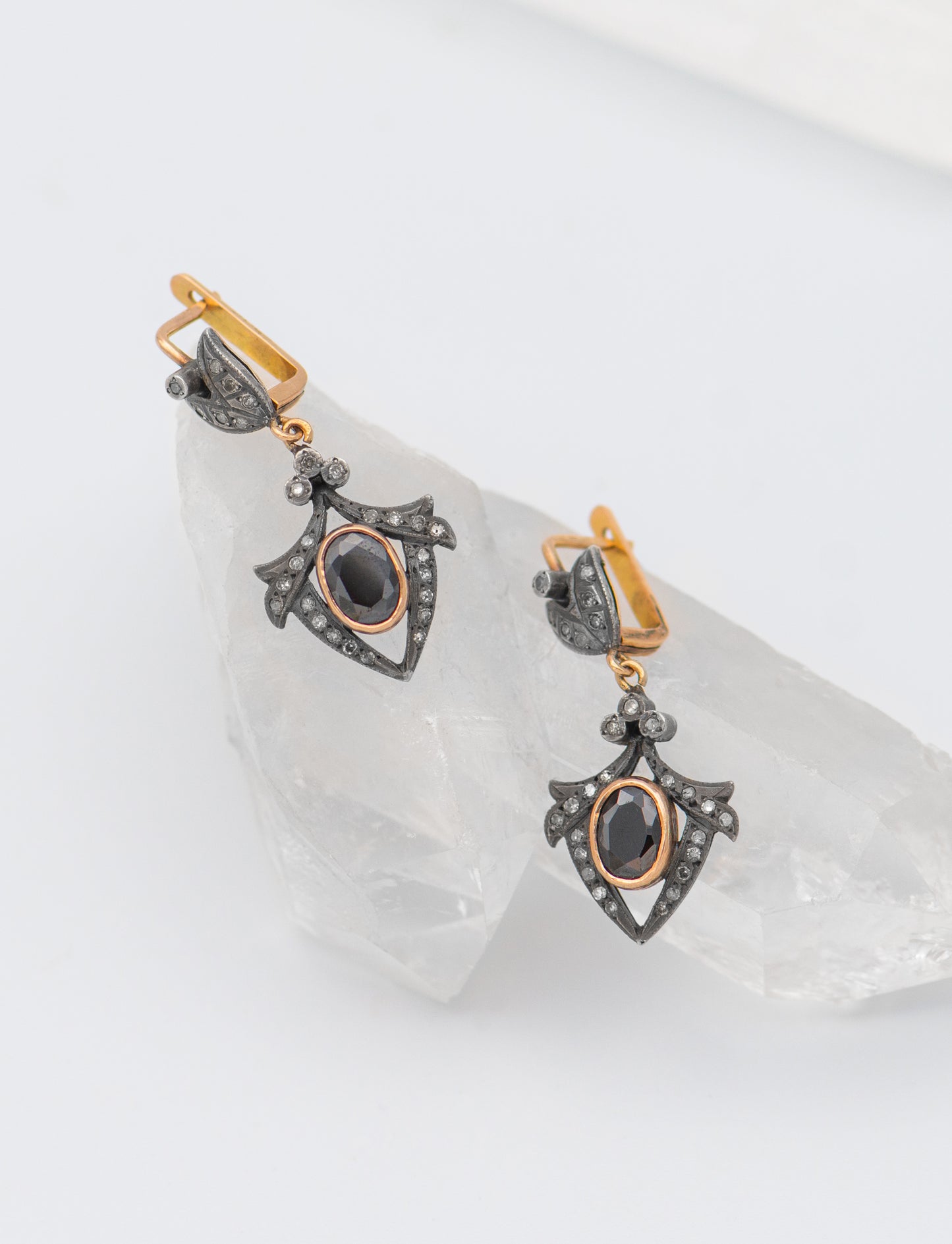 Grady Garnet Earrings