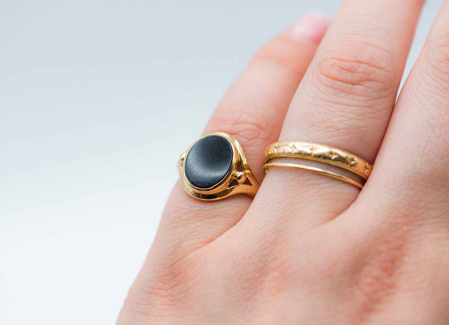 Vintage 1960's Onyx Ring