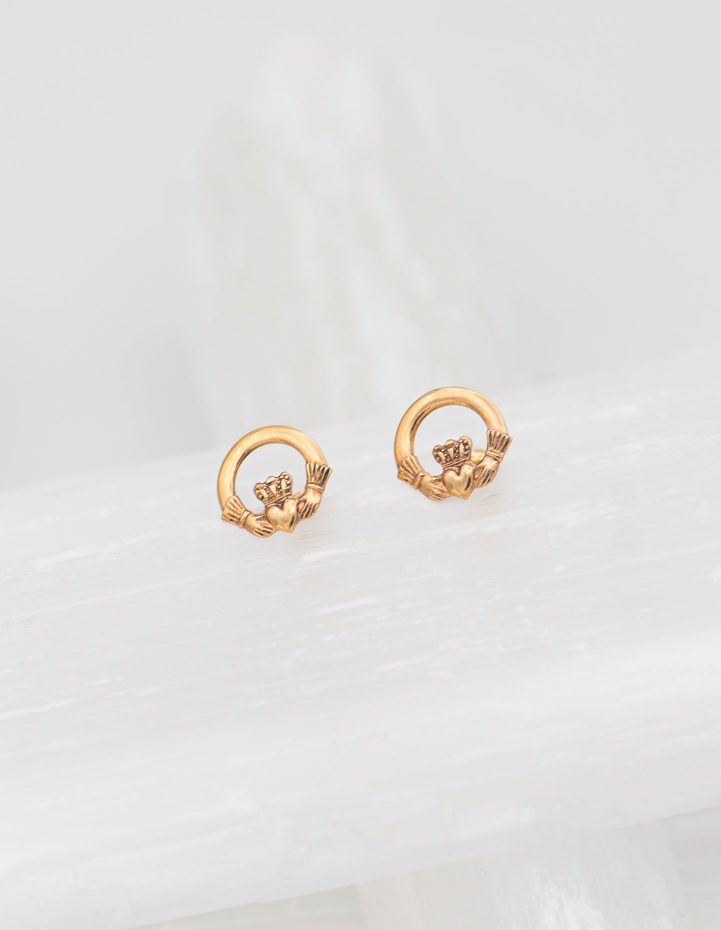 Claddagh Stud Earrings