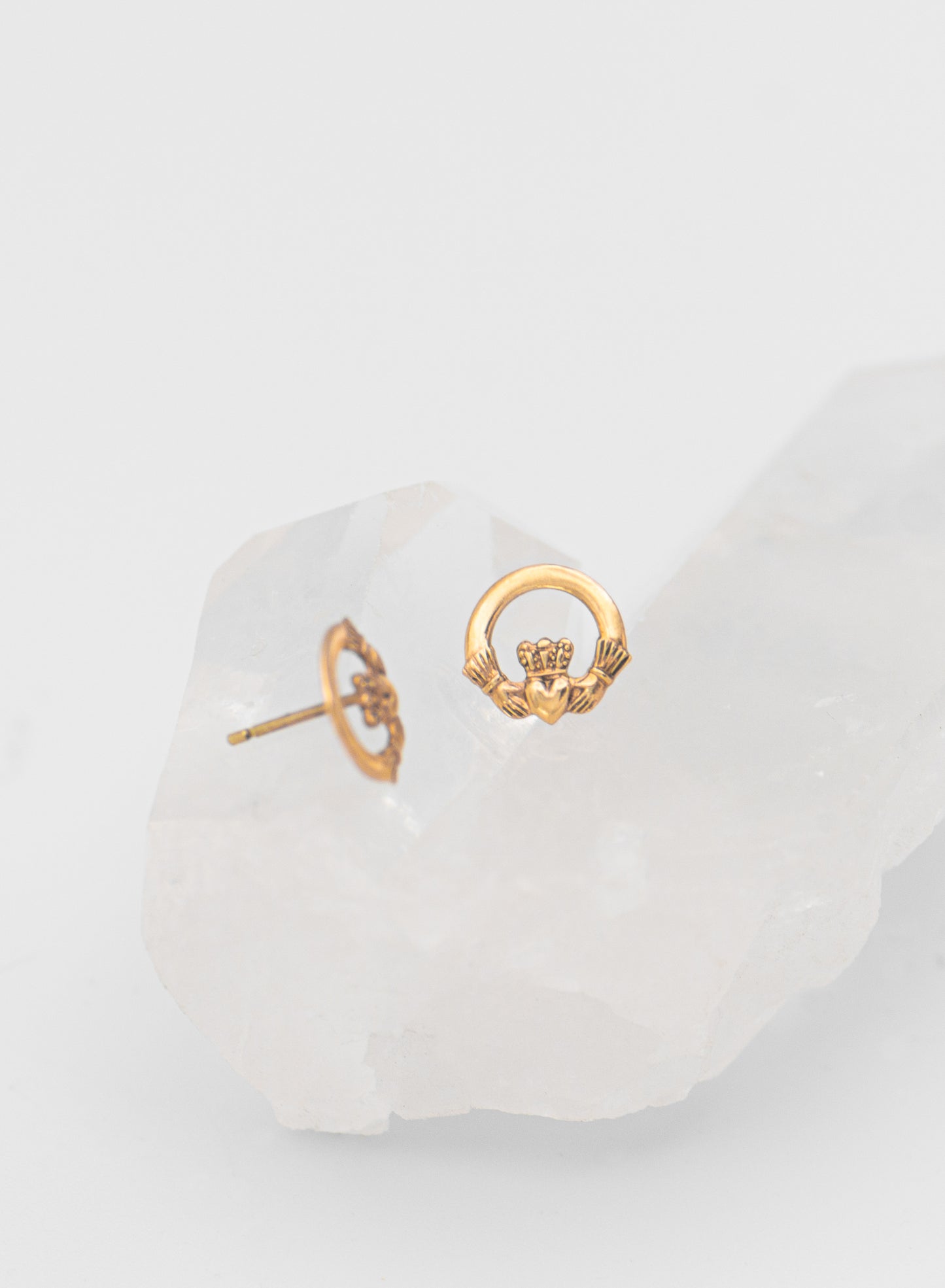 Claddagh Stud Earrings