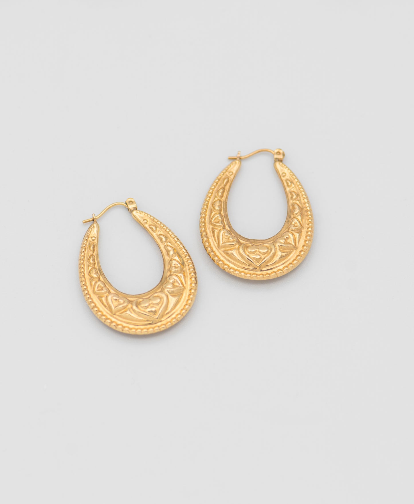 Aphrodite Heart Hoops