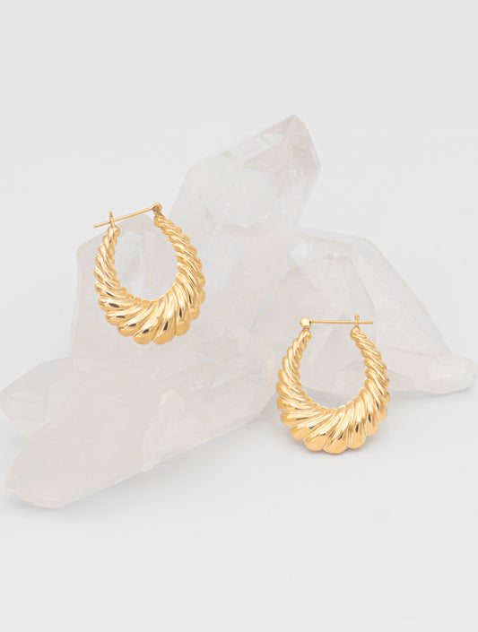 Nadeem Sculpted Hoops 0048
