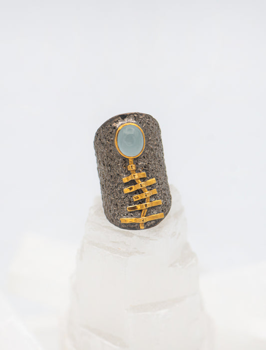 Aquamarine Statement Ring