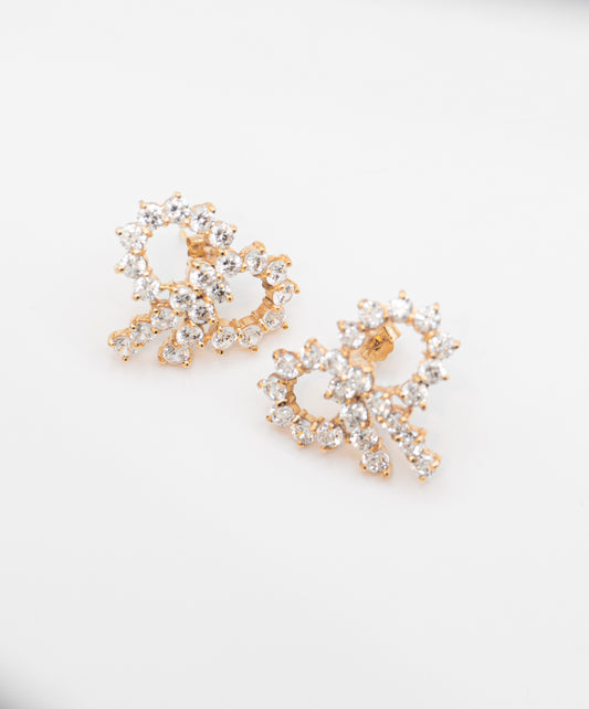 Bejeweled Bow Earrings