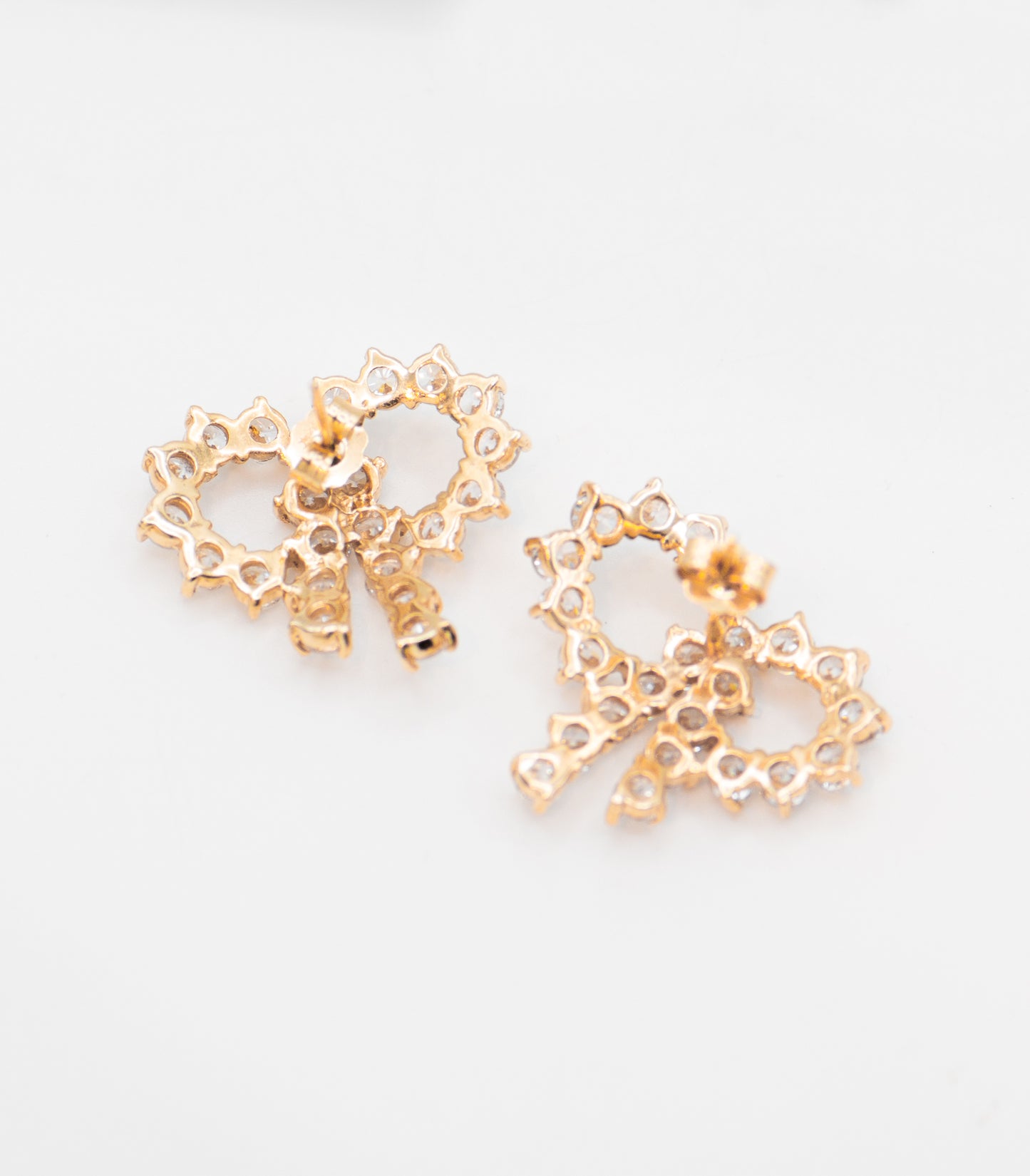 Bejeweled Bow Earrings