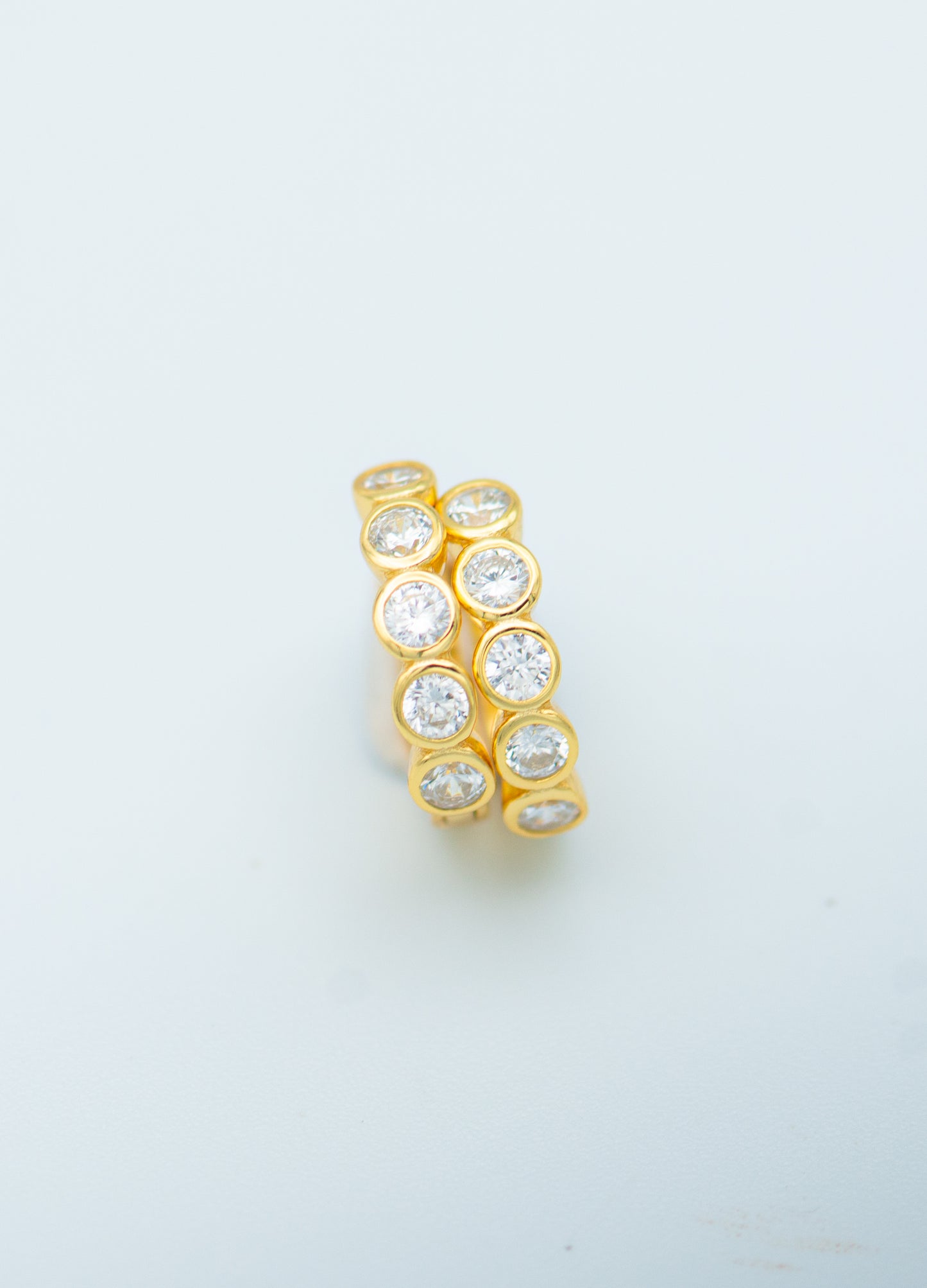 Chrissie Crystal Huggie Earrings