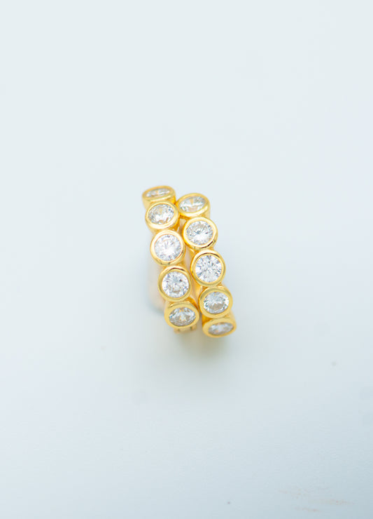 Chrissie Crystal Huggie Earrings