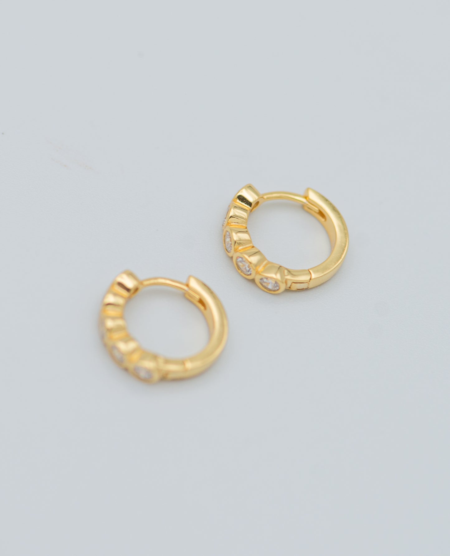 Chrissie Crystal Huggie Earrings