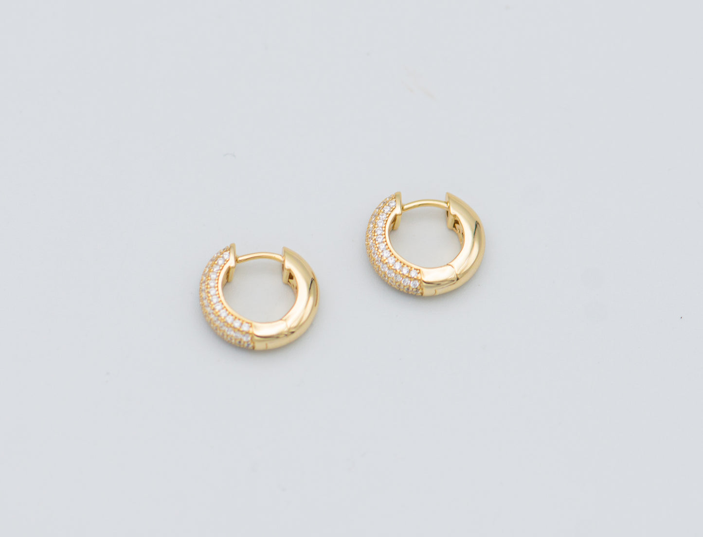 Carmela Crystal Huggie Earrings