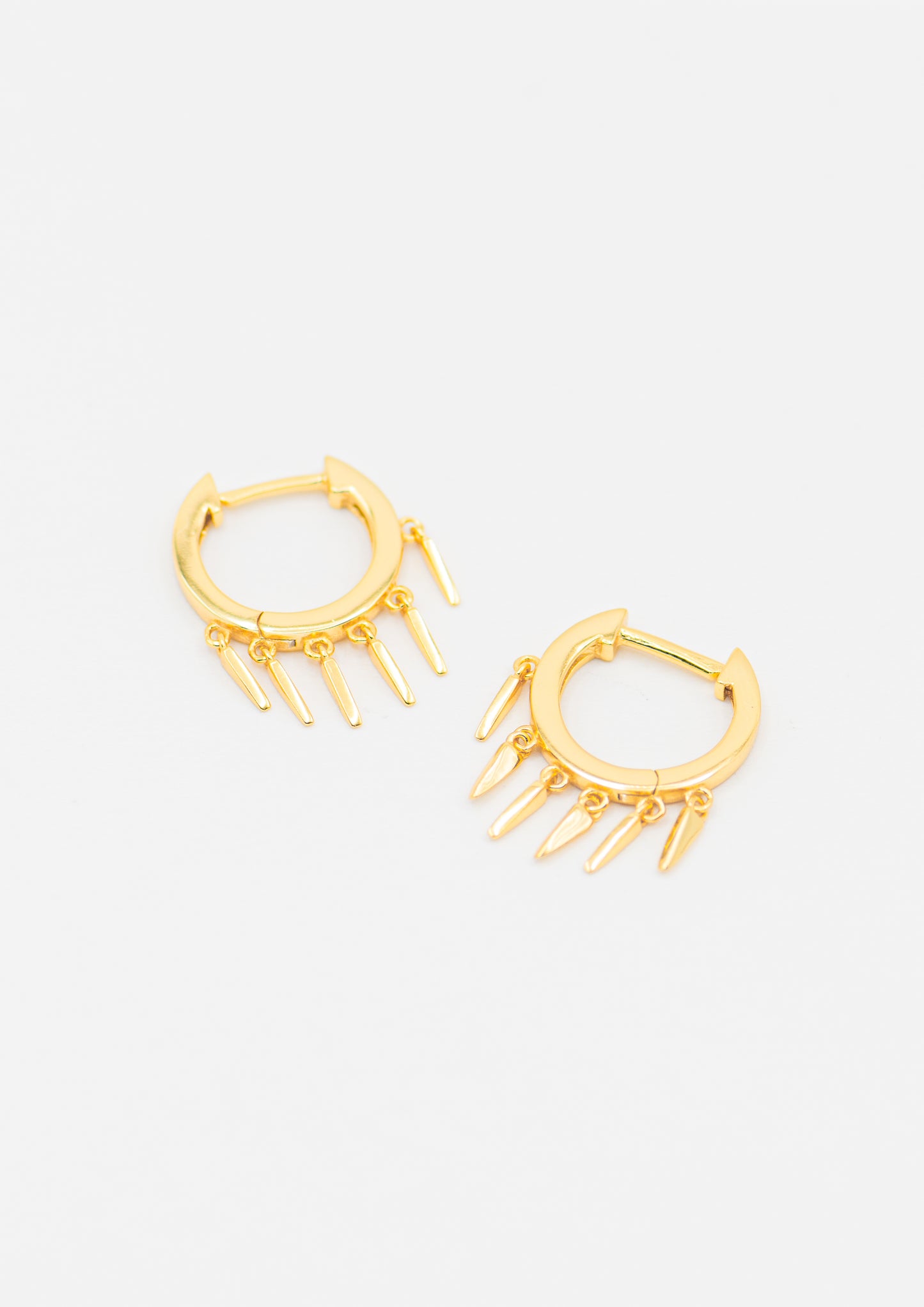 Delany Spike Huggie Earrings