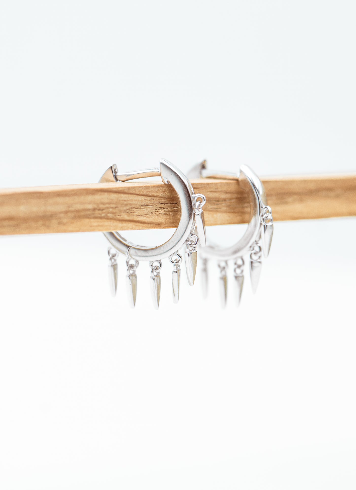 Delany Spike Huggie Earrings