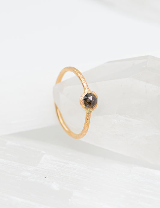 Brown Salt & Pepper Diamond Ring