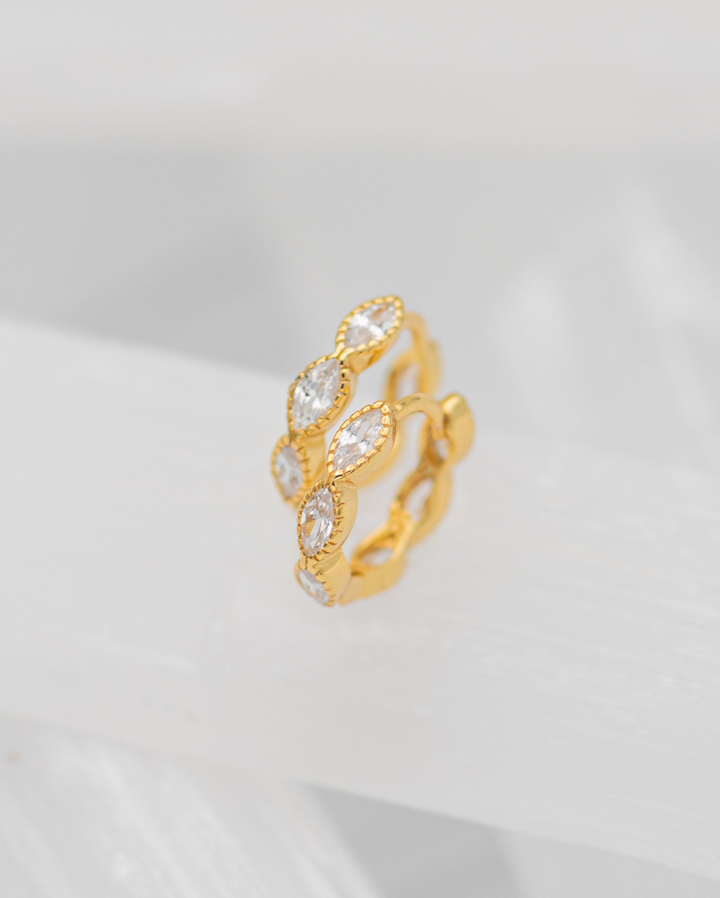 Uma Crystal Huggie Earrings