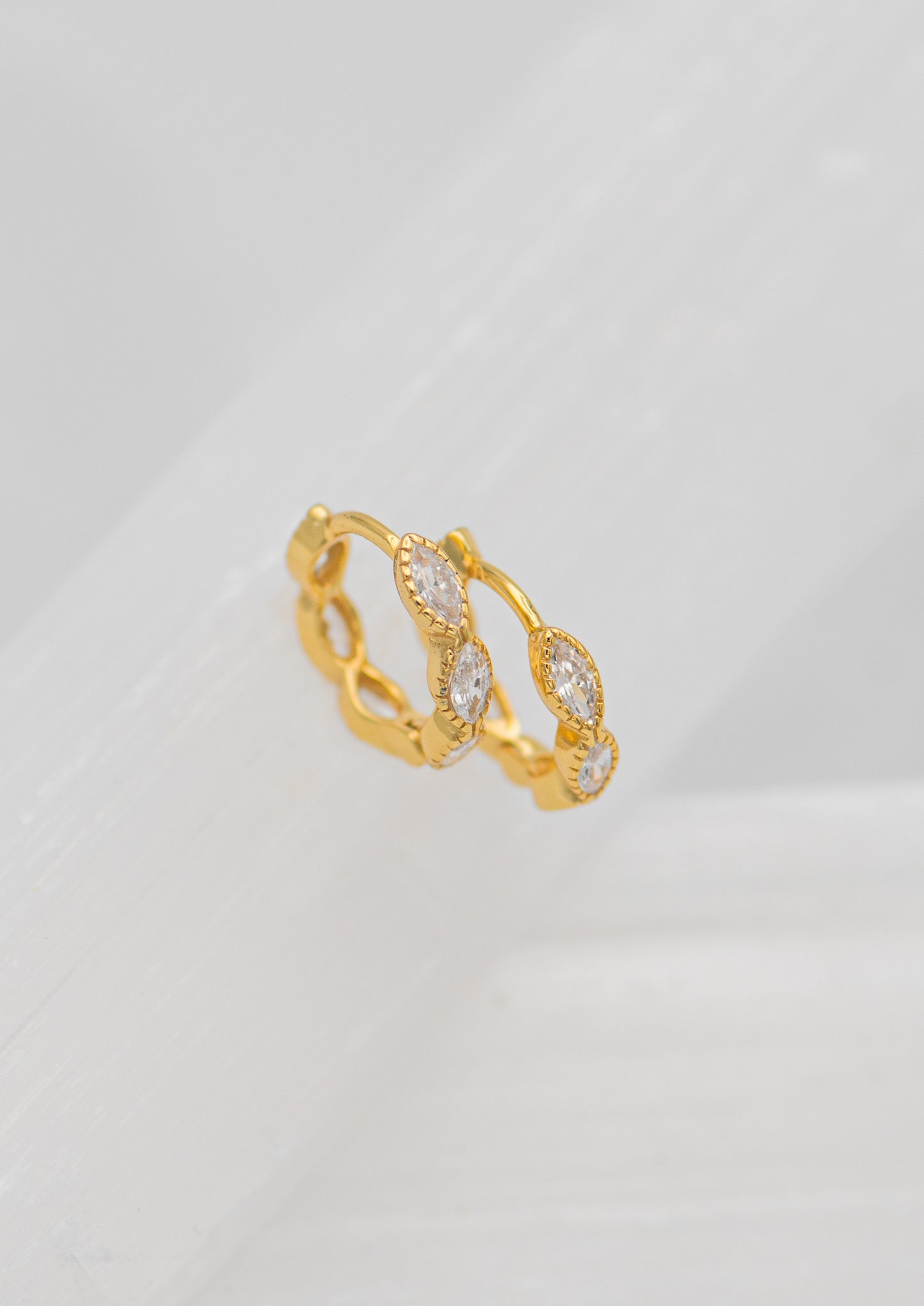 Uma Crystal Huggie Earrings