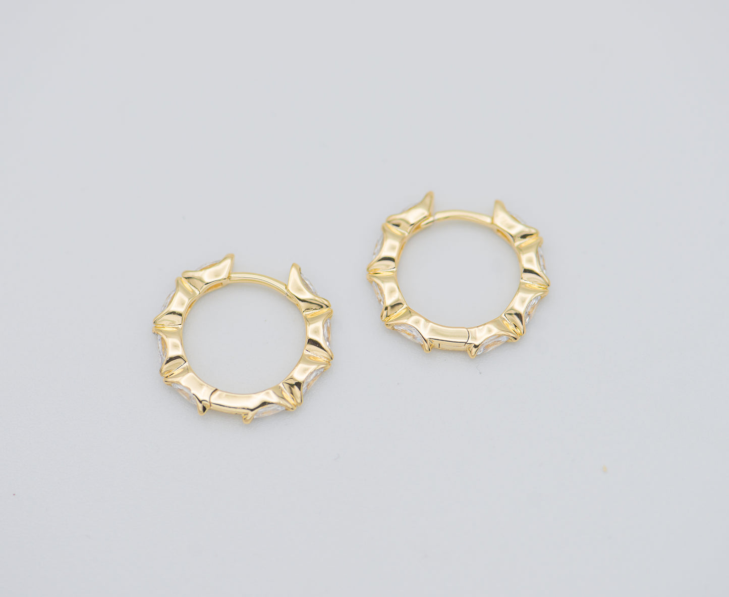 Aretha Crystal Huggie Earrings