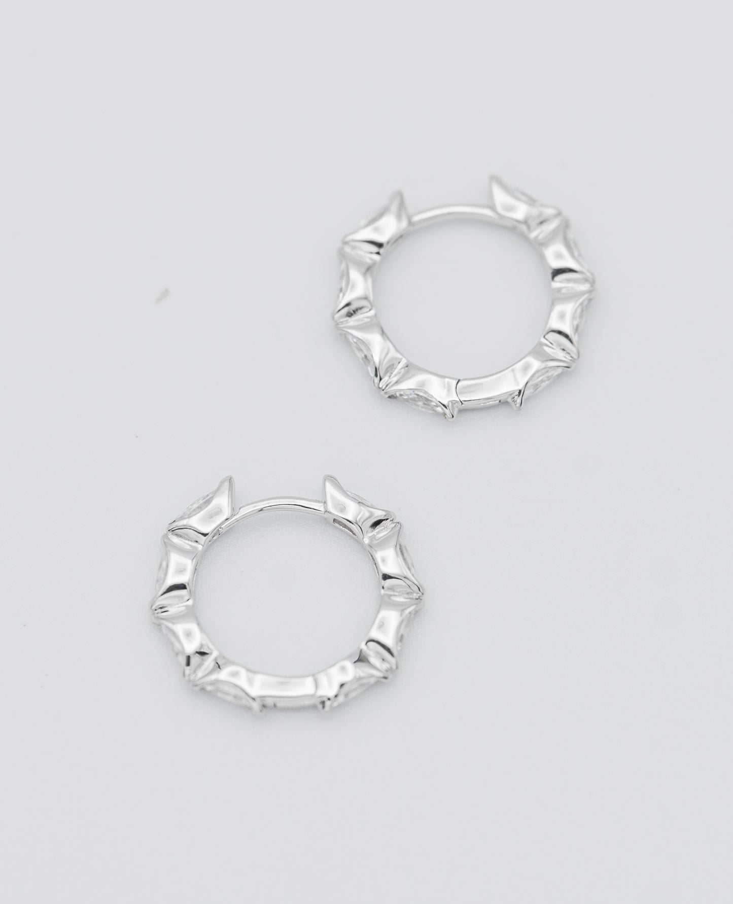 Aretha Crystal Huggie Earrings