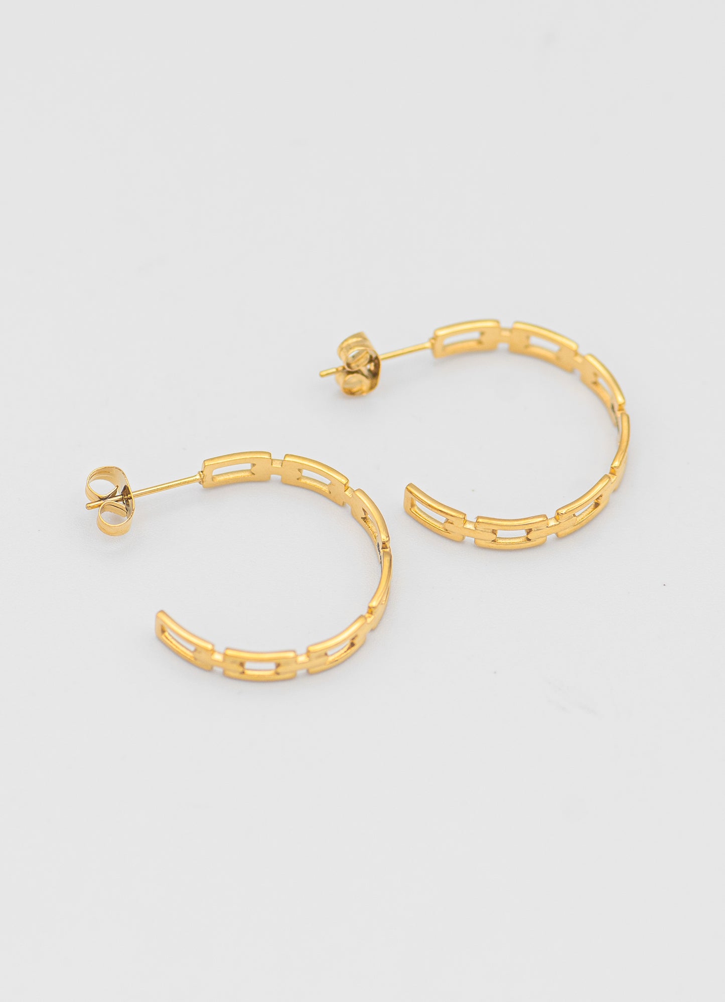 Zoey Chain Link Hoops