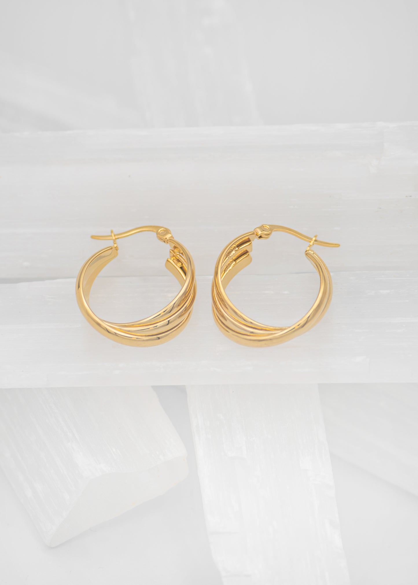 Terry Twisted Hoops