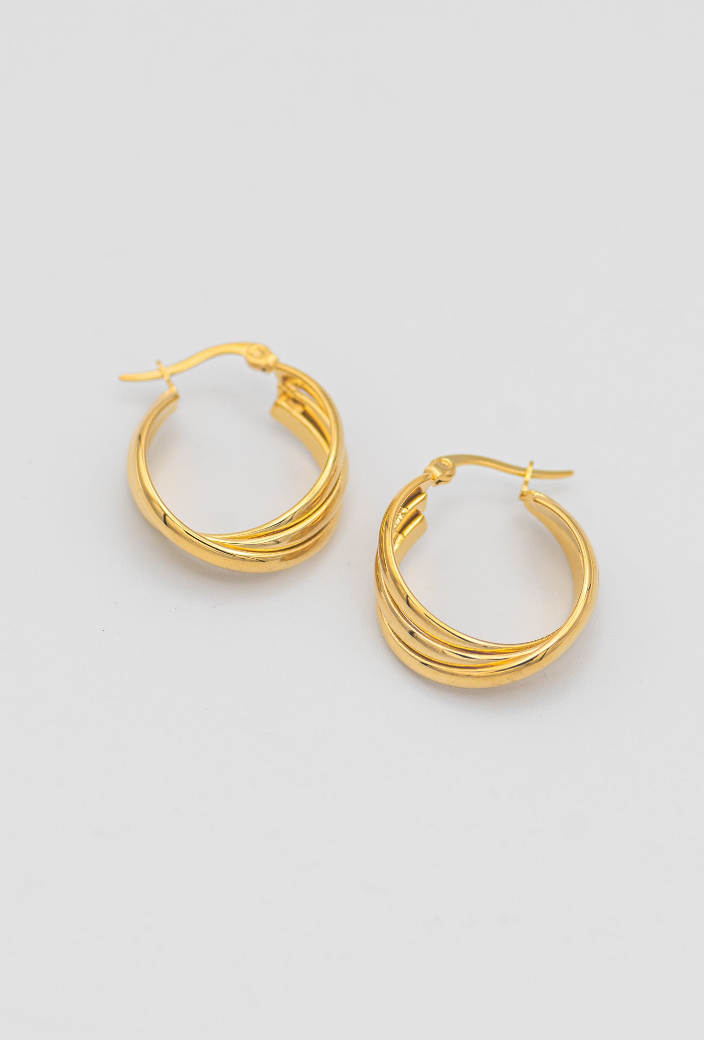 Terry Twisted Hoops