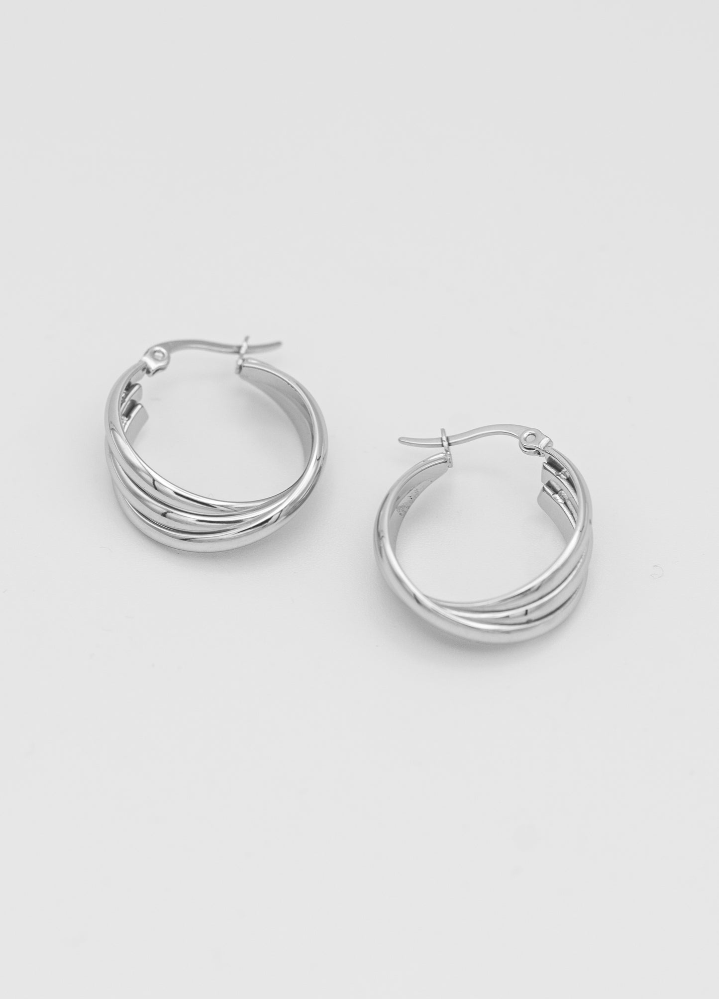 Terry Twisted Hoops