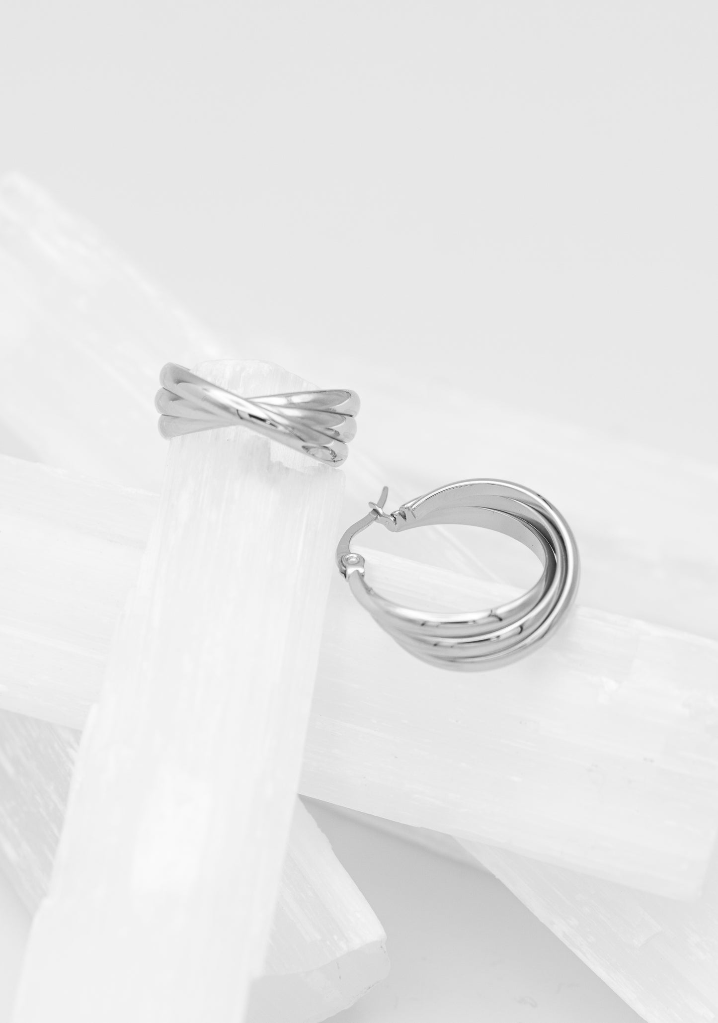 Terry Twisted Hoops