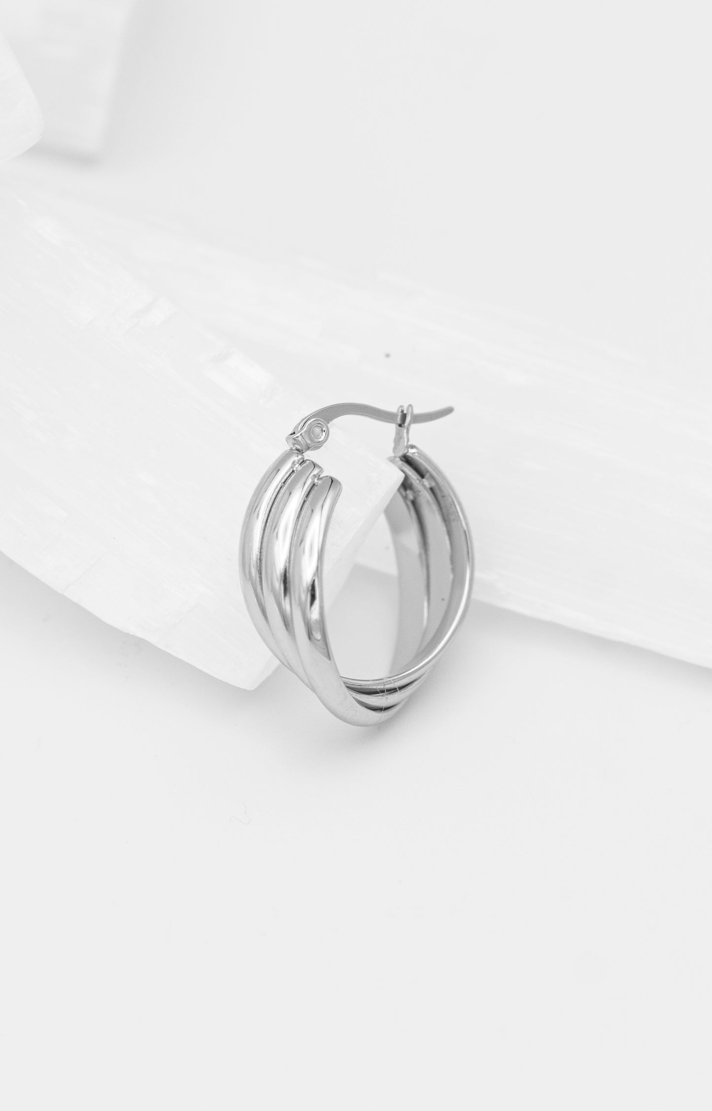 Terry Twisted Hoops