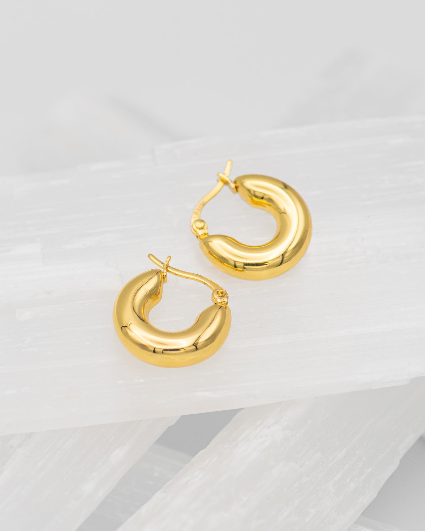 Amber Chunky Hoops
