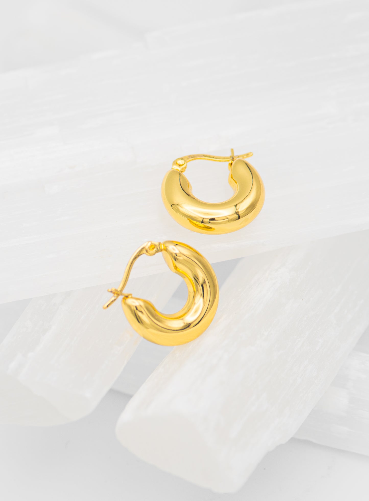 Amber Chunky Hoops