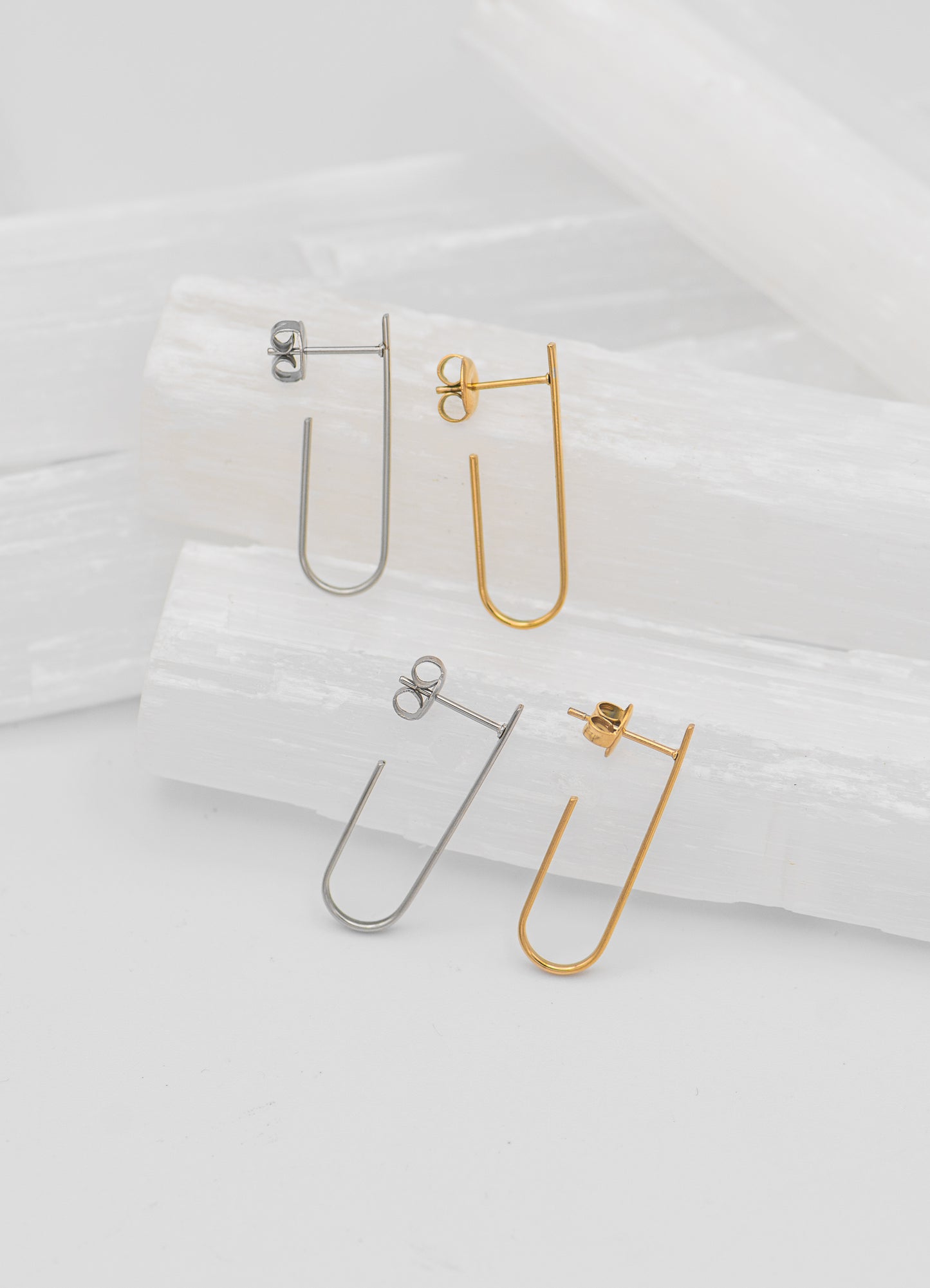 Jazz Paperclip Hoops