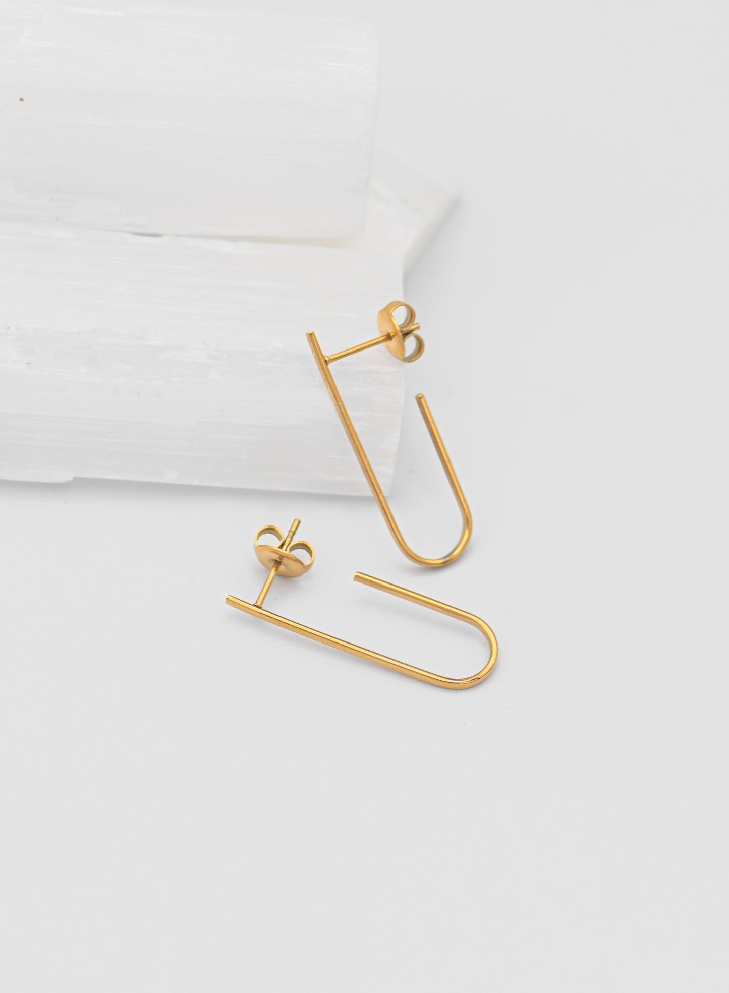 Jazz Paperclip Hoops