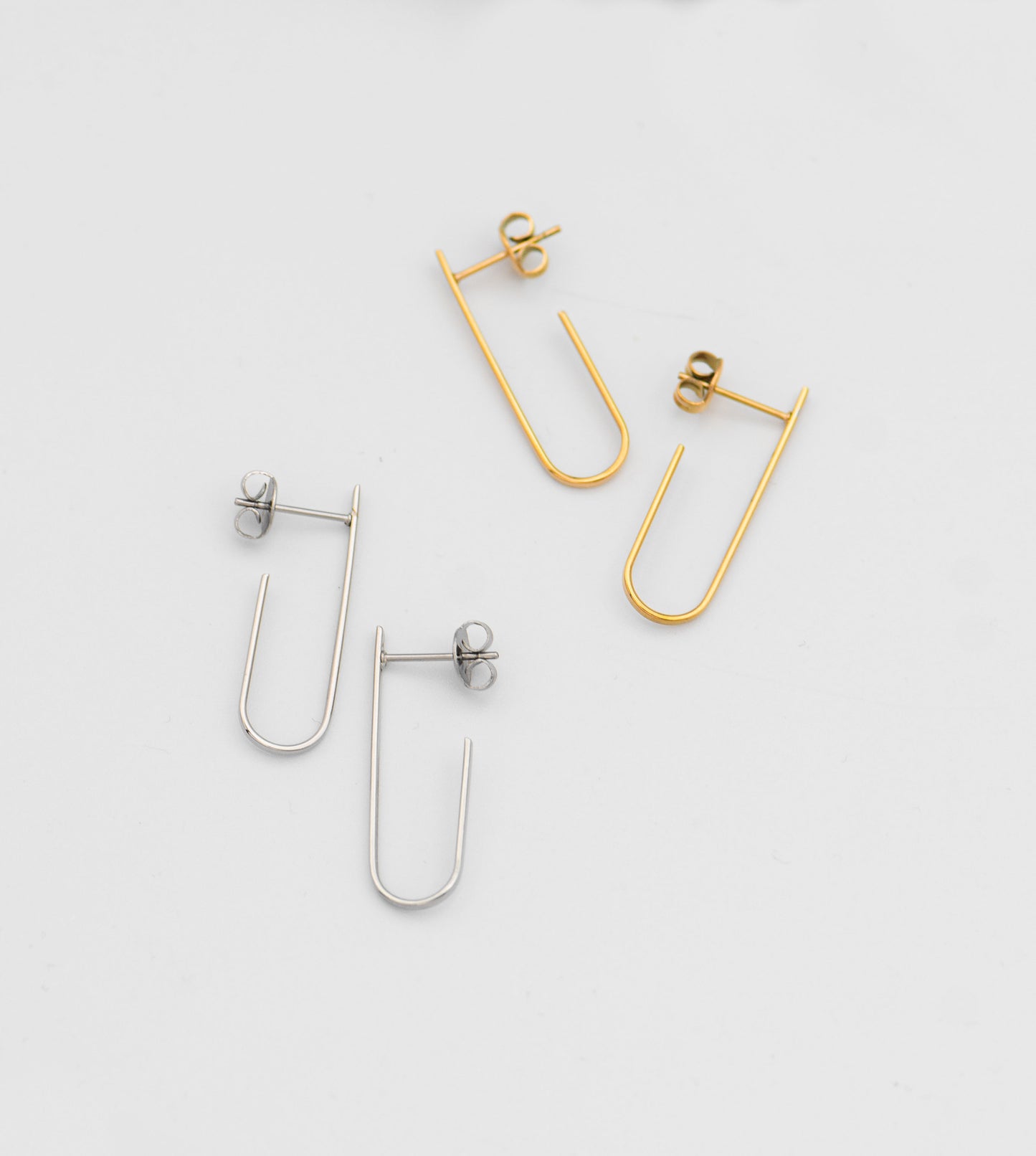 Jazz Paperclip Hoops