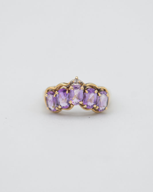 Amethyst Tiara Ring 0046
