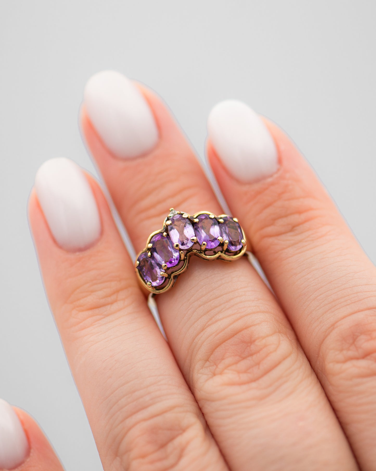 Amethyst Tiara Ring 0046