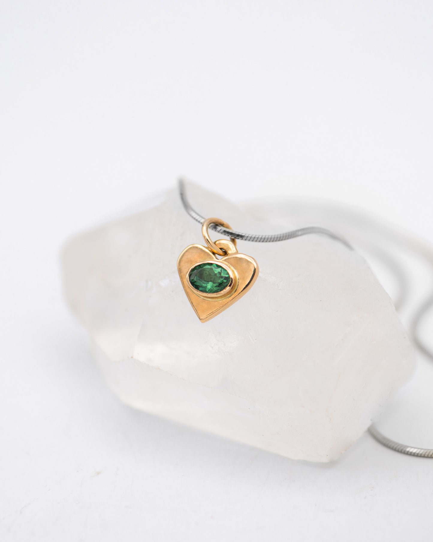 Sapphire Heart Pendant 0020