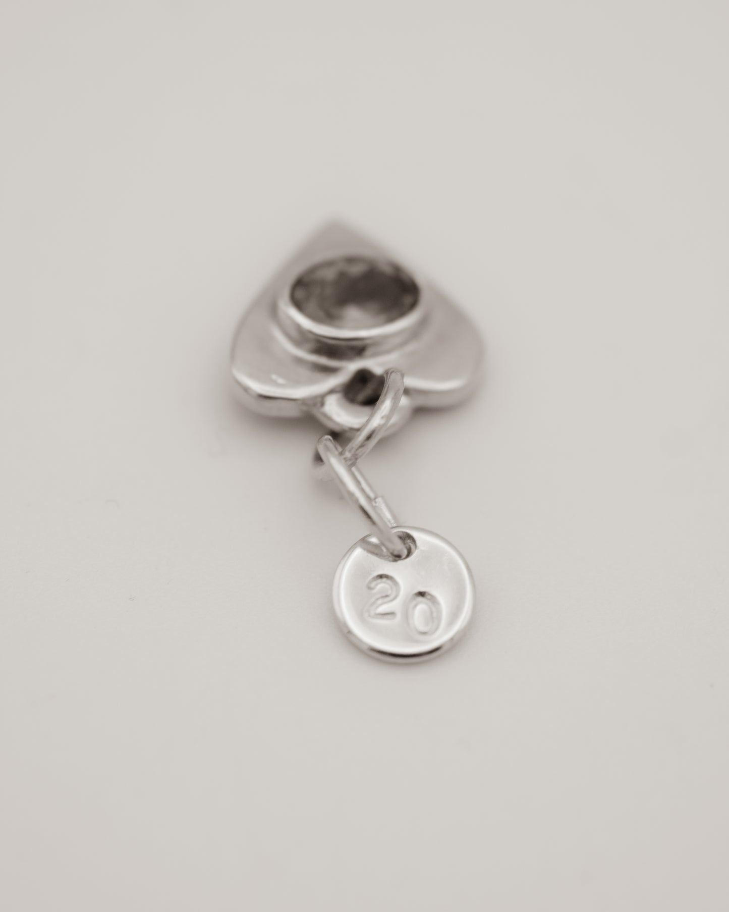 Sapphire Heart Pendant 0020