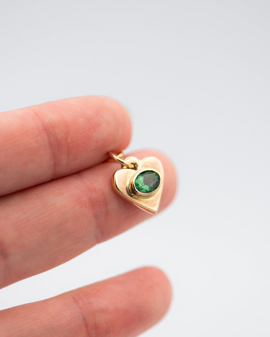 Sapphire Heart Pendant 0020