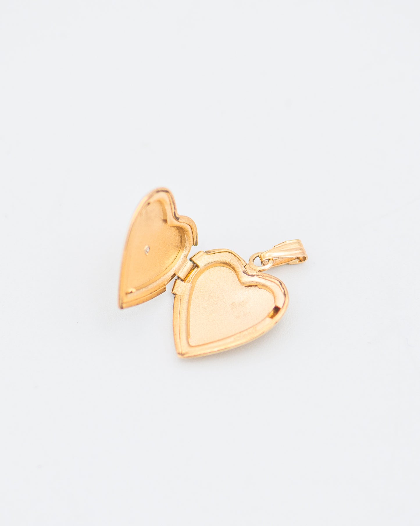 Tiny Diamond Heart Locket 0072