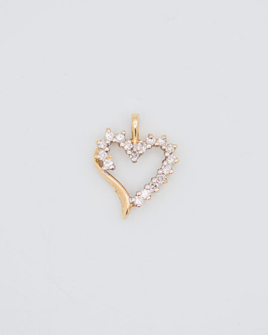 Pave Heart Charm