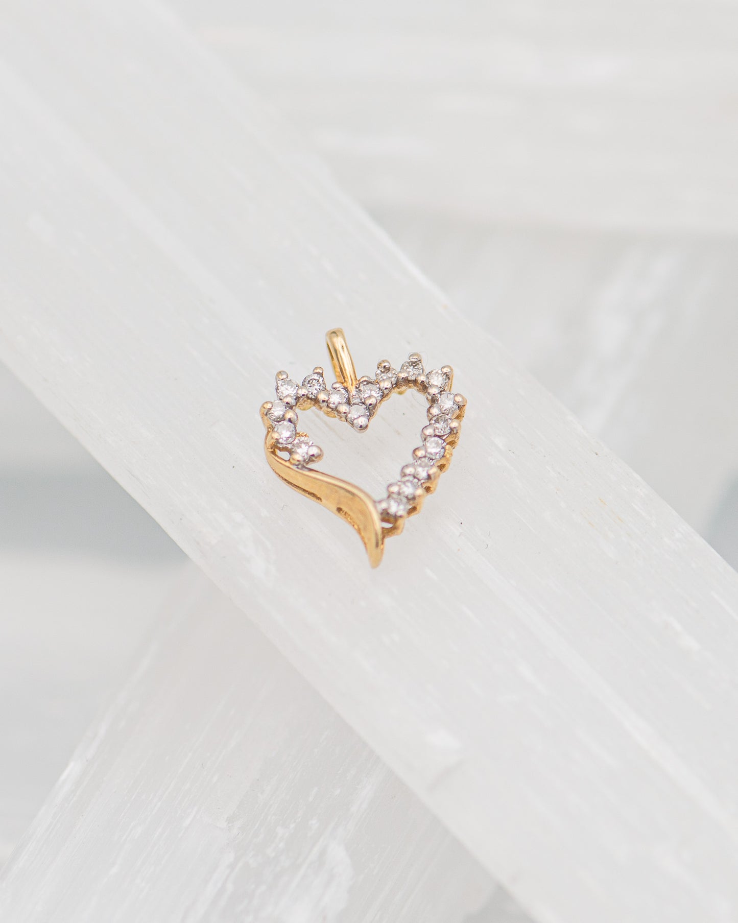 Pave Heart Charm