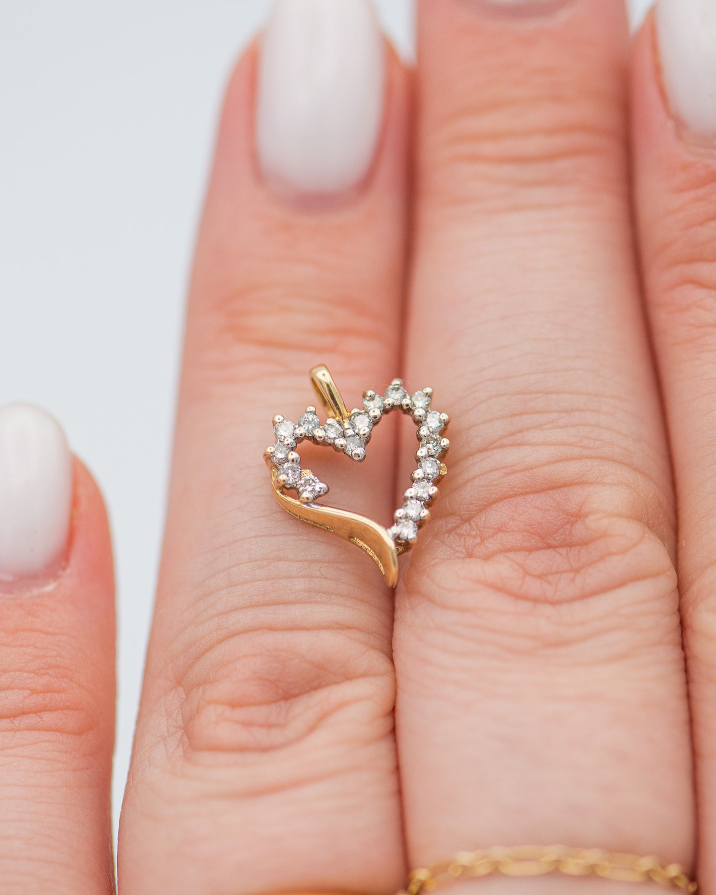 Pave Heart Charm